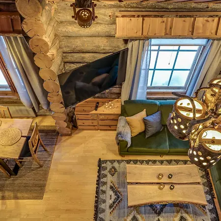アパート Kuusirinne 2a - A Log Near The Slopes Of ルカ